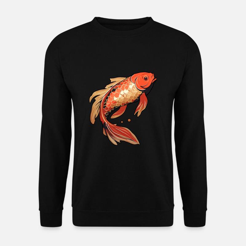 Koi Fisch Japanischer Karpfen Teich - Unisex Pullover - Schwarz