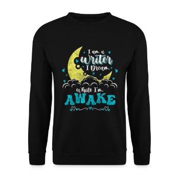Writers, Books, Poets, Bloggers - Unisex Sweatshirt - black - Front - Alina (178cm) & Michal (187cm)