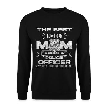 Police Stop Uniform Siren - Unisex Sweatshirt - black - Front - Alina (178cm) & Michal (187cm)