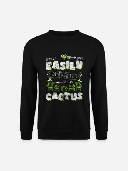 Kakteen Stachelig Gärtner Stich - Unisex Pullover - Schwarz