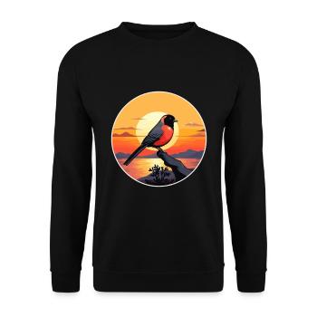 Gimpel Bunte Aquarell-Karikatur Kawaii Haustier - Unisex Pullover - Schwarz - Vorne - Alina (178cm) & Michal (187cm)