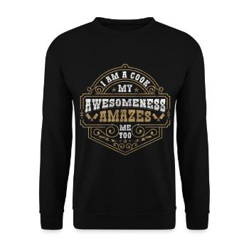 Cuisine Hobby Délicieux Cuisinier - Sweat-shirt Unisexe - noir - Devant - Alina (178cm) & Michal (187cm)