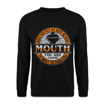 Cooking Gastronomy Delicious Taste - Unisex Sweatshirt - black - Front - Alina (178cm) & Michal (187cm)
