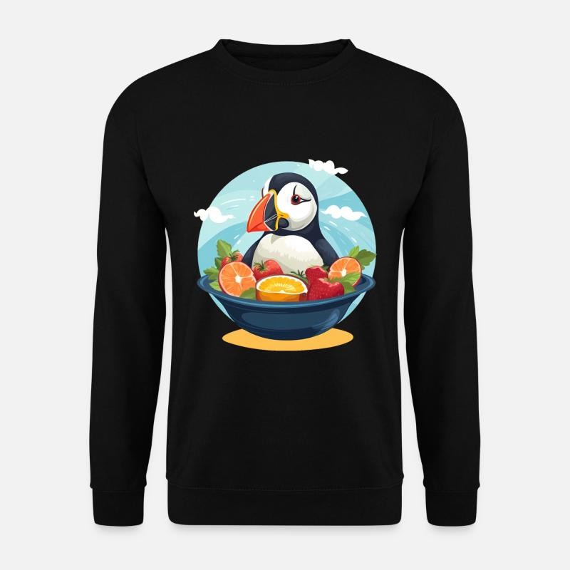 Papageientaucher - Unisex Pullover - Schwarz