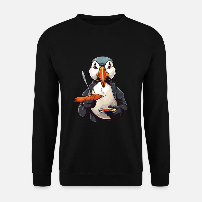 Papageientaucher - Unisex Pullover - Schwarz