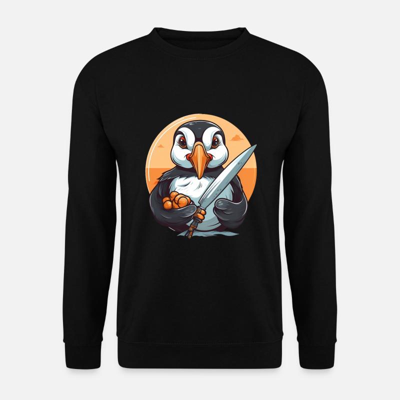 Papageientaucher - Unisex Pullover - Schwarz