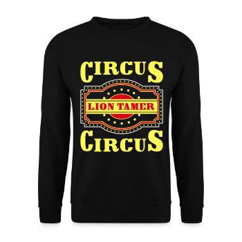 Circus Tent Ringmaster Performers - Unisex Sweatshirt - black - Front - Alina (178cm) & Michal (187cm)