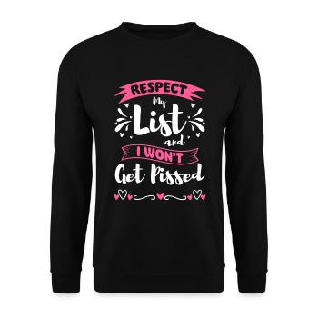 Einkauf Shopaholik Shopping Queen Mode - Unisex Pullover - Schwarz - Vorne - Alina (178cm) & Michal (187cm)
