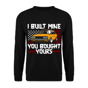 Tuner Leistung Schraubenschlüssel Kfz - Unisex Pullover - Schwarz - Vorne - Alina (178cm) & Michal (187cm)