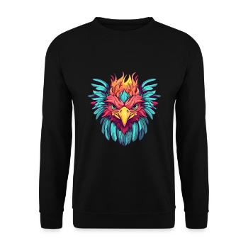 translittération - Sweat-shirt Unisexe - noir - Devant - Alina (178cm) & Michal (187cm)
