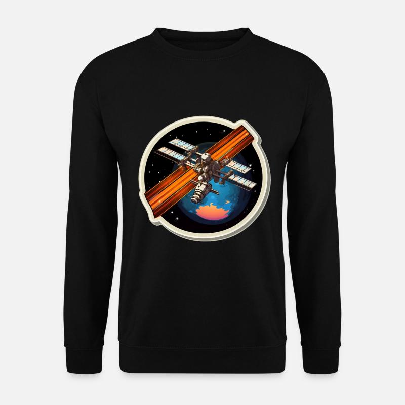 Satellit Raumfahrt - Unisex Pullover - Schwarz