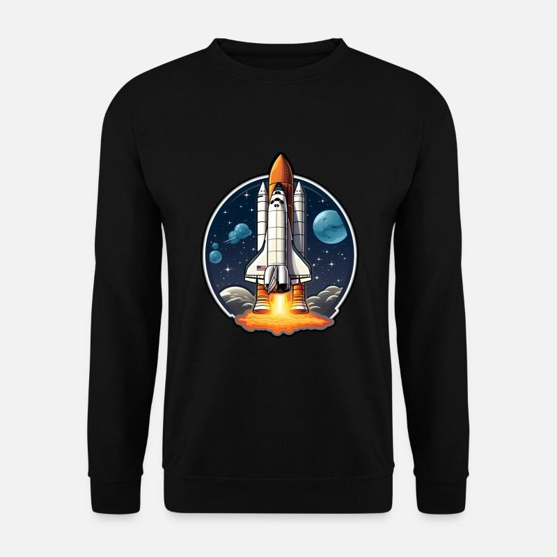 Spaceshuttle Raumfahrt - Unisex Pullover - Schwarz
