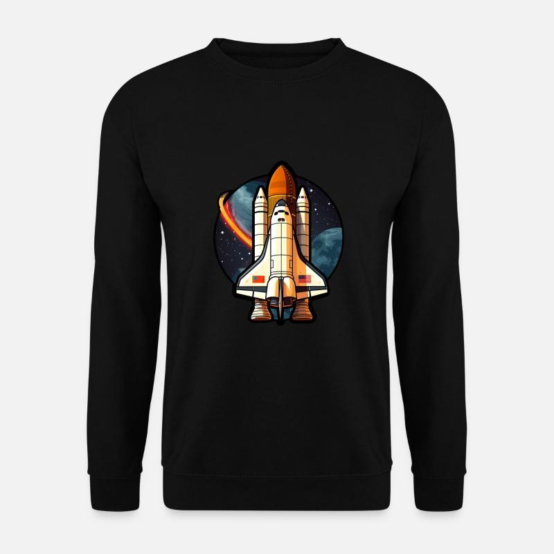 Spaceshuttle Raumfahrt - Unisex Pullover - Schwarz