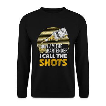 Bar Theke Whiskey Trinkgeld - Unisex Pullover - Schwarz - Vorne - Alina (178cm) & Michal (187cm)