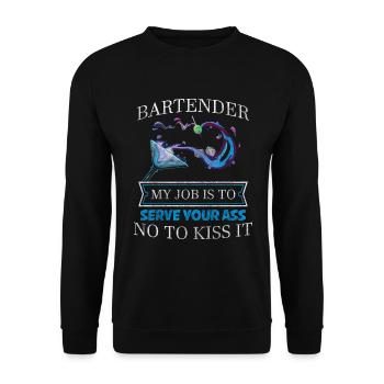 Bar Disko Getränke - Unisex Pullover - Schwarz - Vorne - Alina (178cm) & Michal (187cm)
