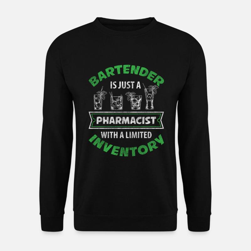 Bartender Counter Whiskey Barmaid - Unisex Sweatshirt - black