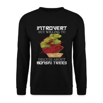 Japan Meditation - Unisex Pullover - Schwarz - Vorne - Alina (178cm) & Michal (187cm)