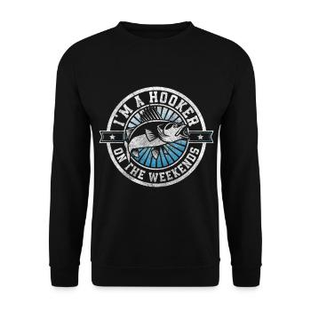 Pêcheur Petri Heil Sport - Sweat-shirt Unisexe - noir - Devant - Alina (178cm) & Michal (187cm)