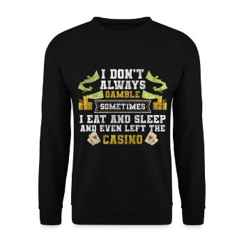 Joueur de cartes Double Head Poker - Sweat-shirt Unisexe - noir - Devant - Alina (178cm) & Michal (187cm)