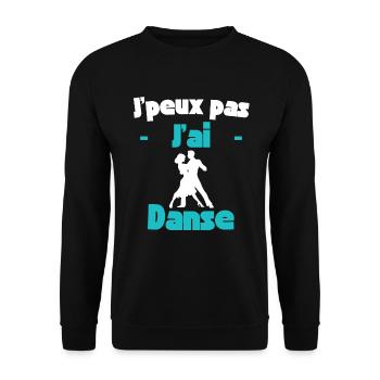 J'peux pas j'ai danse - Sweat-shirt Unisexe - noir - Devant - Alina (178cm) & Michal (187cm)