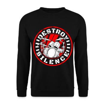 Music Guitar Concert - Unisex Sweatshirt - black - Front - Alina (178cm) & Michal (187cm)