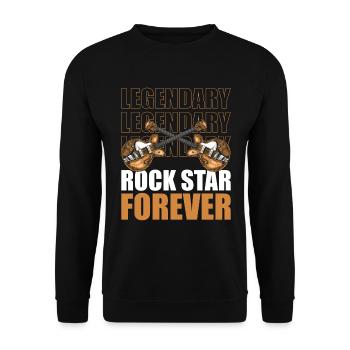Music Band Concert - Unisex Sweatshirt - black - Front - Alina (178cm) & Michal (187cm)