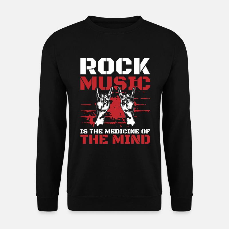 Rocker Rockmusik Heavy Metal Rockabilly - Unisex Pullover - Schwarz