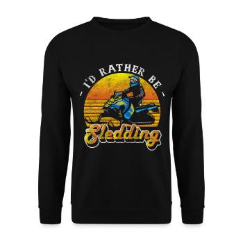 Plaisir du traîneau - Sweat-shirt Unisexe - noir - Devant - Alina (178cm) & Michal (187cm)