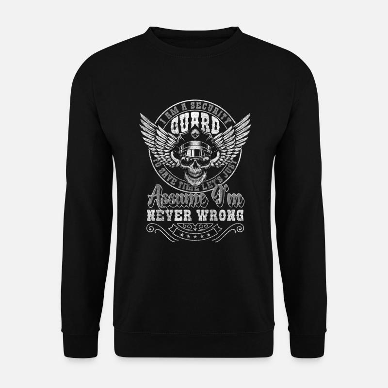 Security Schutz Zyniker Aufpassen - Unisex Pullover - Schwarz