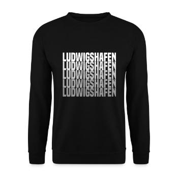 ludwigshafen - Unisex Pullover - Schwarz - Vorne - Alina (178cm) & Michal (187cm)