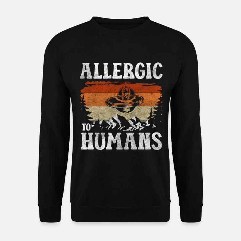 Aliens Universe Earthling Astronaut - Unisex Sweatshirt - black