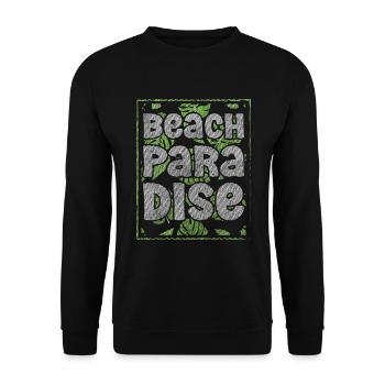 Vacances Mer Surf Nature - Sweat-shirt Unisexe - noir - Devant - Alina (178cm) & Michal (187cm)