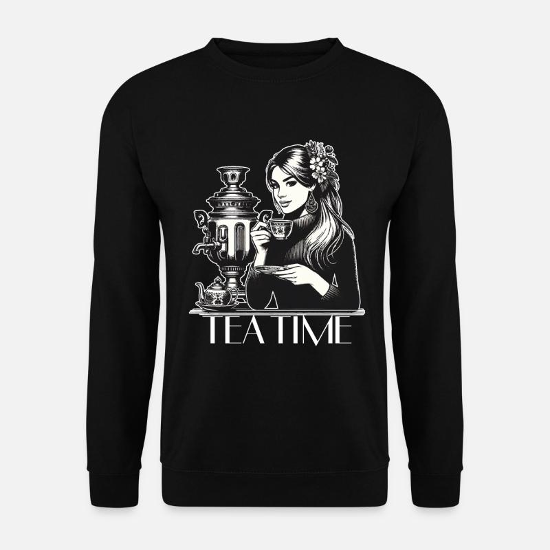 Samovar Tea Time Wife Gift - Unisex Sweatshirt - black