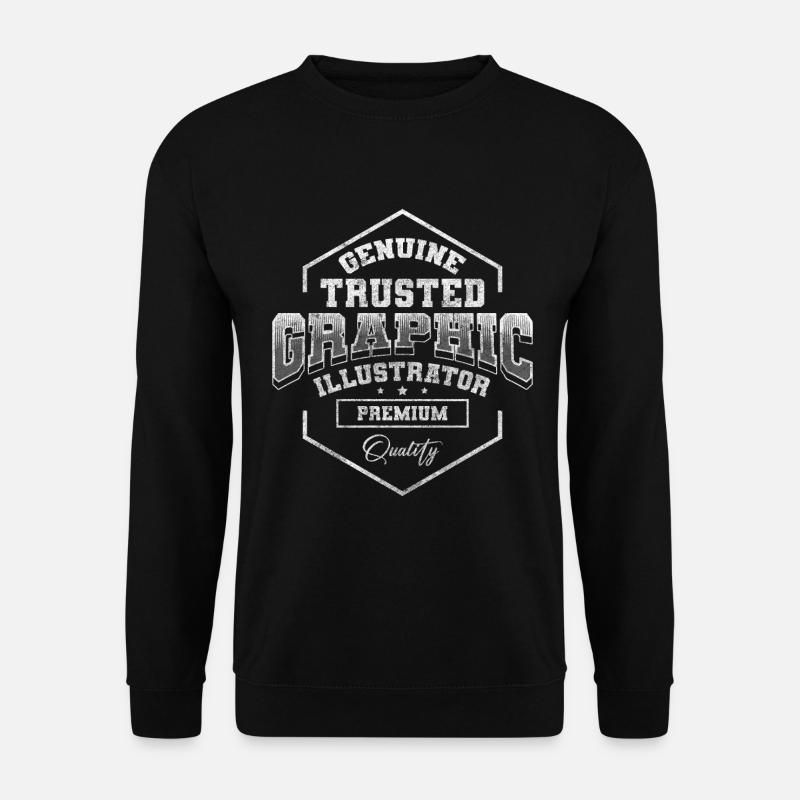 Illustrator Drawings - Unisex Sweatshirt - black