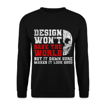 Art Drawing Drawings - Unisex Sweatshirt - black - Front - Alina (178cm) & Michal (187cm)