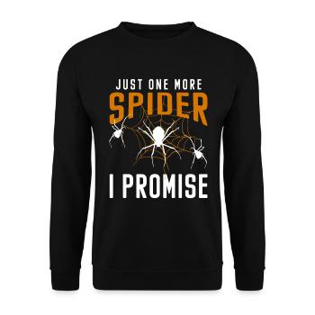 Spinnennetz Halloween Biss - Unisex Pullover - Schwarz - Vorne - Alina (178cm) & Michal (187cm)