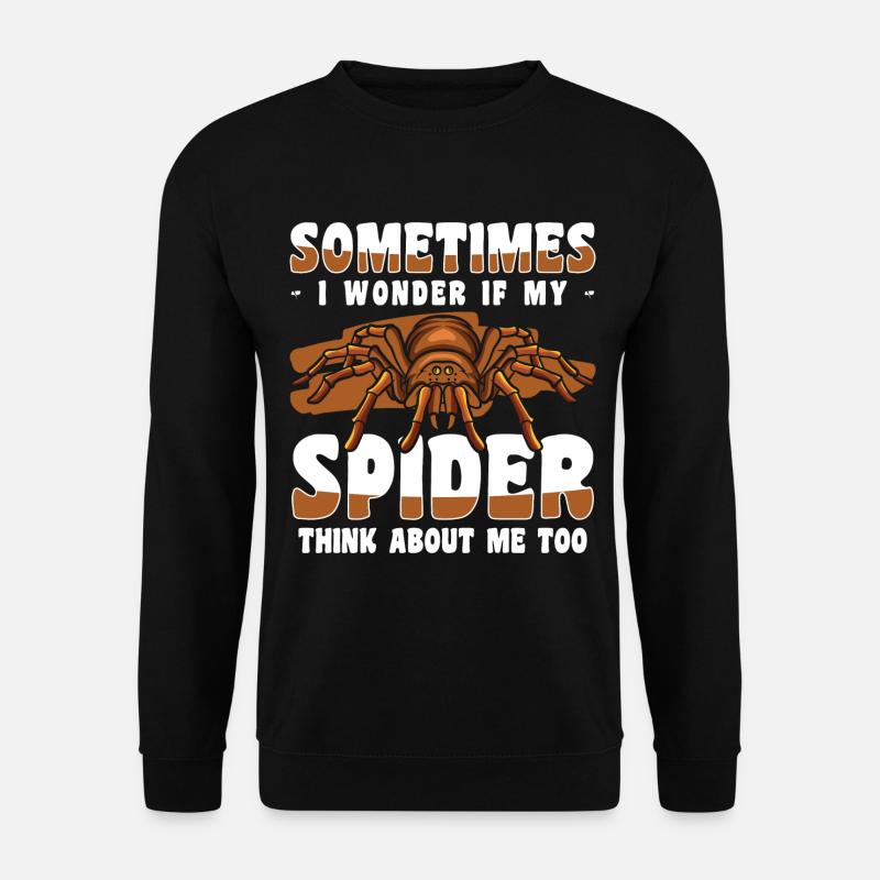 Spider Web Crawling - Unisex Sweatshirt - black
