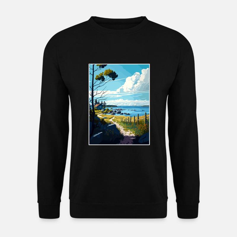 Oland Schweden Vintage Reiseposter WPA Souvenir - Unisex Pullover - Schwarz