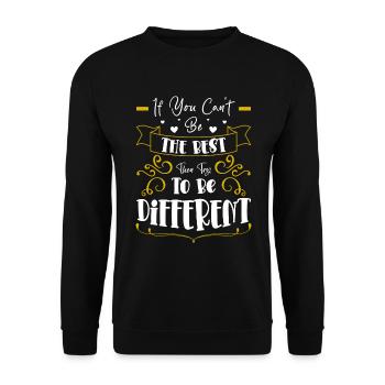 Perfekt Individuell - Unisex Pullover - Schwarz - Vorne - Alina (178cm) & Michal (187cm)