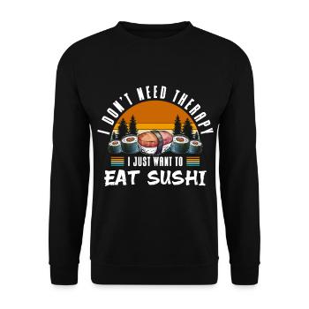 Japanese Favorite Food Soy - Unisex Sweatshirt - black - Front - Alina (178cm) & Michal (187cm)