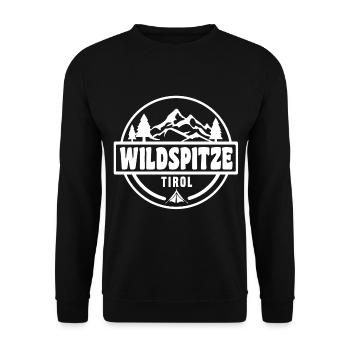Wildspitze - Unisex Pullover - Schwarz - Vorne - Alina (178cm) & Michal (187cm)