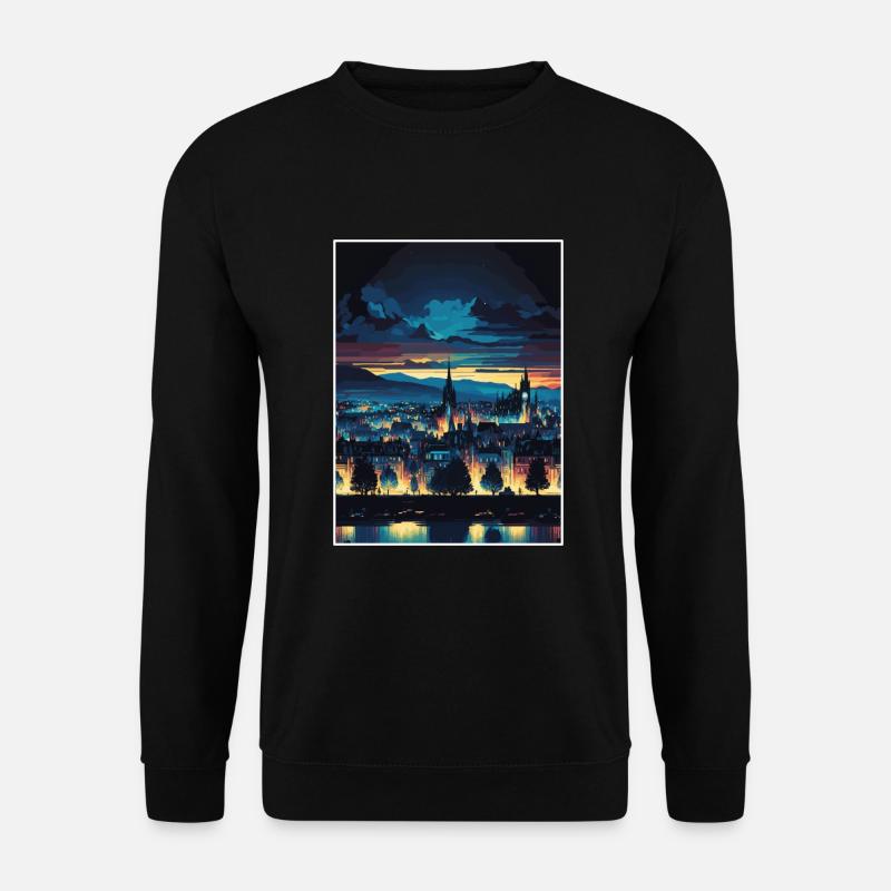 Invernessscape Europäisches Schottland Reiseposter - Unisex Pullover - Schwarz