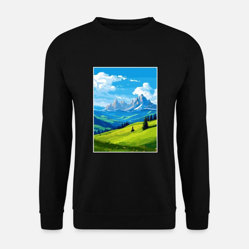Dolomiten Dolomiten Dolomiten Gebirge Italien - Unisex Pullover - Schwarz