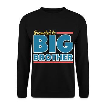 big brother - Unisex Pullover - Schwarz - Vorne - Alina (178cm) & Michal (187cm)