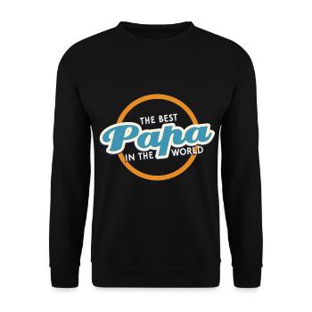 Daddy Father Daddy - Unisex Sweatshirt - black - Front - Alina (178cm) & Michal (187cm)