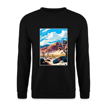 Anza Borrego Desert State Park California Souvenir - Unisex Sweatshirt - black - Front - Alina (178cm) & Michal (187cm)