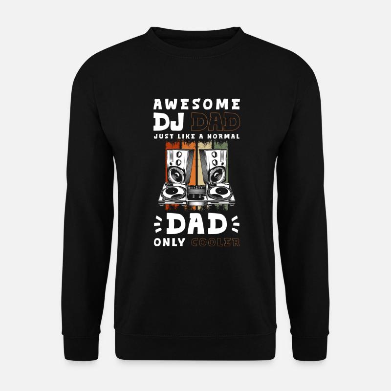 Schallplatte Techno Tanzen Turntable - Unisex Pullover - Schwarz