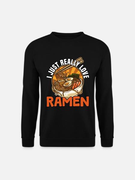 i just really love ramen - Unisex Sweatshirt - black