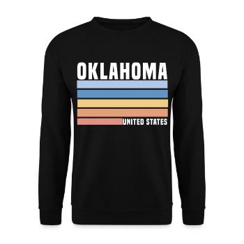 Oklahoma - Unisex Sweatshirt - black - Front - Alina (178cm) & Michal (187cm)