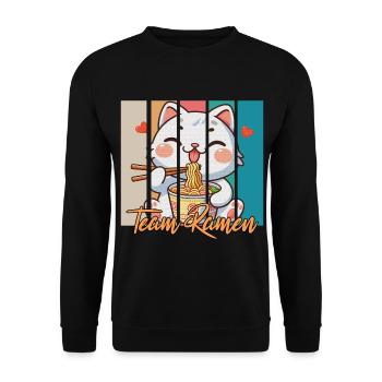 L’équipe Ramen - Sweat-shirt Unisexe - noir - Devant - Alina (178cm) & Michal (187cm)